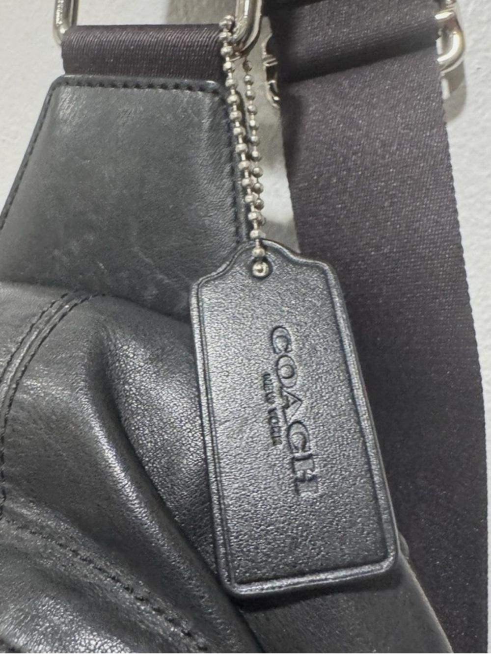 Coach Men’s Black Signature Coated Canvas Backpack - Picture 3 of 3